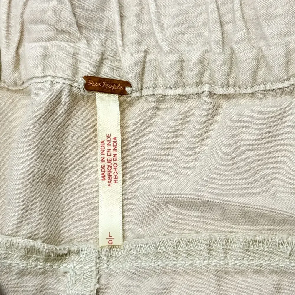 Free People After Love Cuff Tan Baggy Pants - Size L